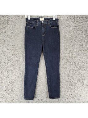 L'Agence Jeans Womens 29 Dark Wash Stretch Mid Rise Skinny